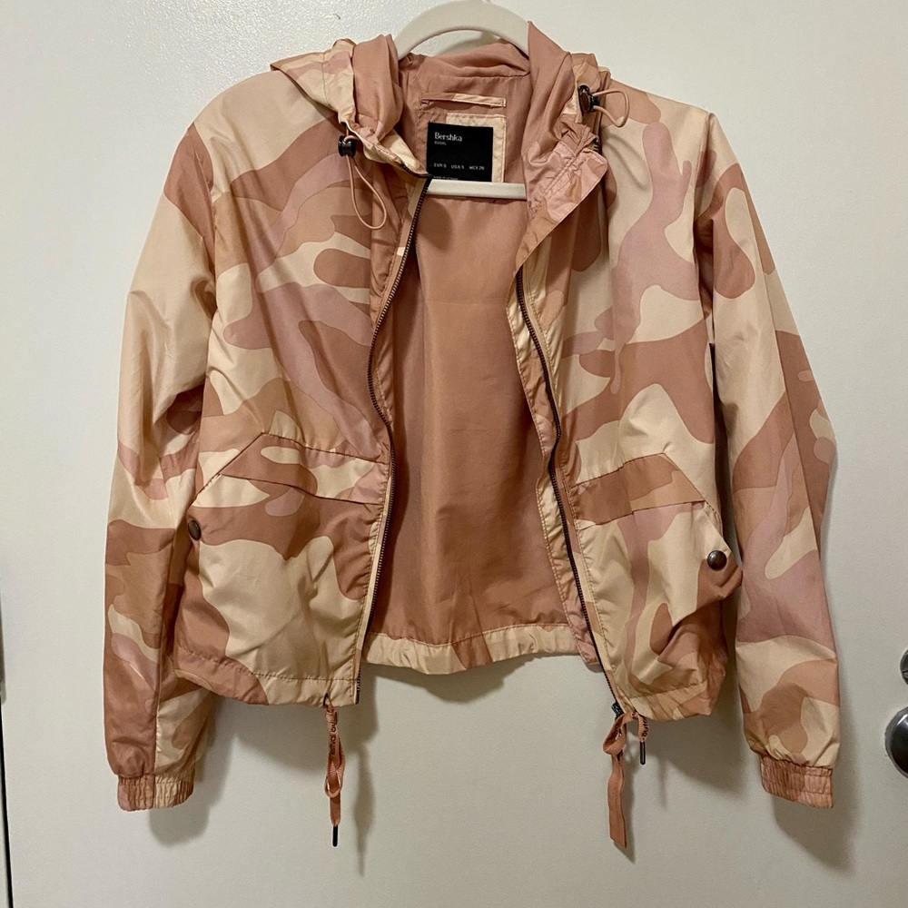 Bershka pink camo jacket